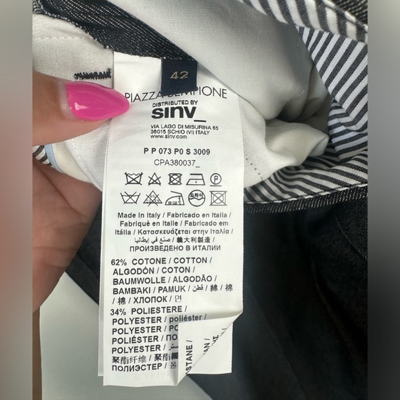 Like New Piazza Sempione Grace Grey Crop Trousers Size 42 (US 6) - Picture 4 of 5